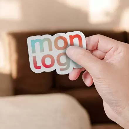 STICKERS A LA FORME PUBLICITAIRE PAPIER COUCHE 'KLISTER'