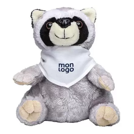  PELUCHE AVEC BANDANA PERSONNALISABLE 'RATON LAVEUR'