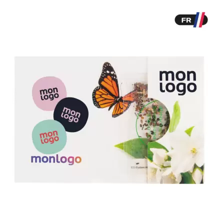 CARTE PERSONNALISÉE SACHET DE GRAINES 'NUMBA'