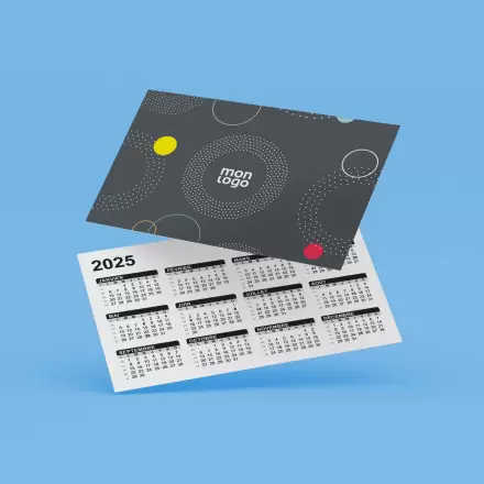 CALENDRIER PERSONNALISÉ CARTE DE VISITE 'PEQUENIO' 