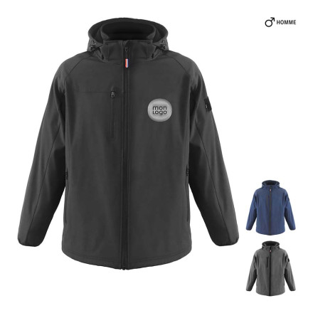 VESTE SOFTSHELL PERSONNALISEE HOMME NARVIK® 'MOSCOU'