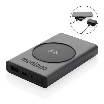 BATTERIE PERSONNALISABLE DE SECOURS EN ALUMINIUM RECYCLE 'TAIGO'