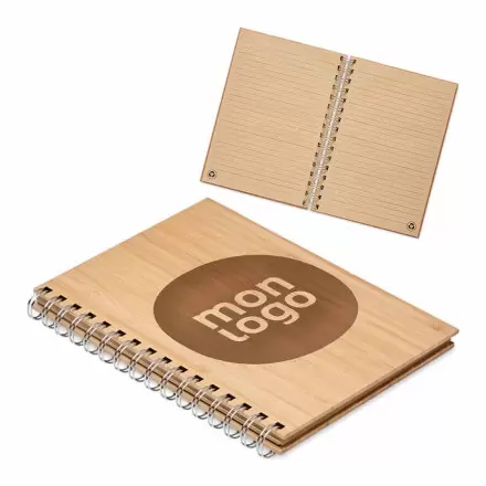 CARNET PERSONNALISABLE A SPIRALES A5 'DEWAR'