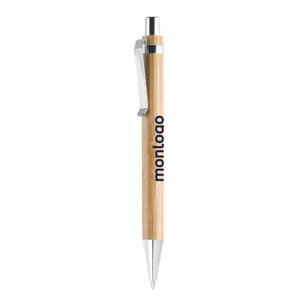 LOT DE 100 STYLOS PUBLICITAIRES EN BAMBOU 'AMAZONIA' EXP 24/48H