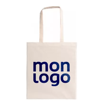 EXPRESS 24H   SAC SHOPPING PUBLICITAIRE A ANSES LONGUES NATURELS 'MARIETA' 150 GR/M²