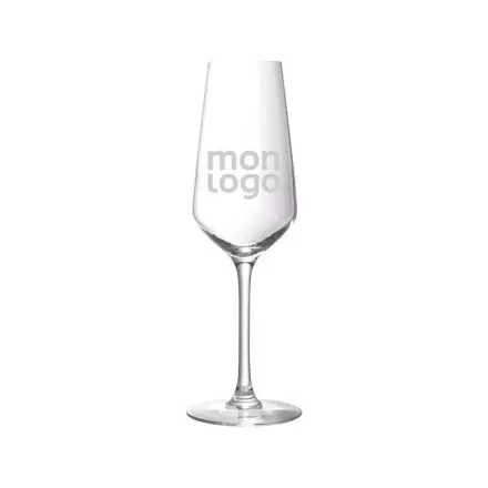 VERRE À CHAMPAGNE PUBLICITAIRE 'CHAMPY' 