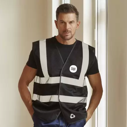 GILET DE SECURITE PERSONNALISABLE YOKO® 'ARMILLO RPET'