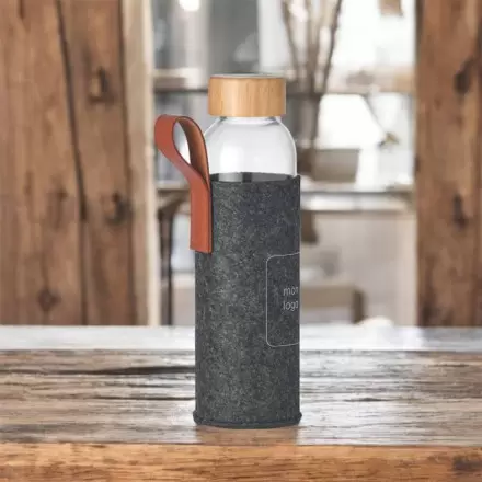 BOUTEILLE PUBLICITAIRE EN VERRE 500 ML 'POLYR'