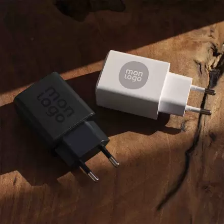 CHARGEUR SECTEUR USB PERSONNALISABLE 'RAPITA'