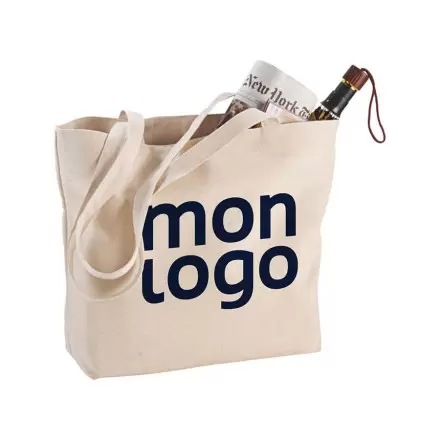 SAC SHOPPING PUBLICITAIRE ZIPPÉ 320G/M² 'PAVIR'