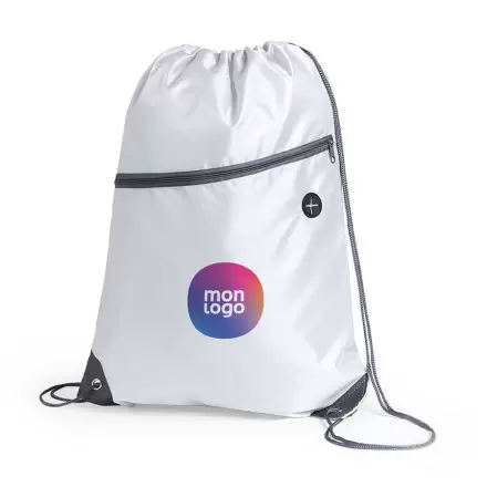 SAC À DOS PERSONNALISABLE AVEC POCHE ZIPPÉE 'KANTO'