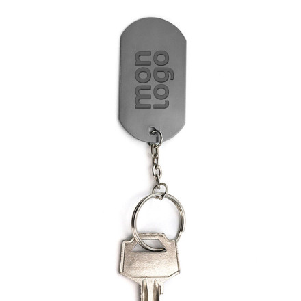Porte clé personnalisé aluminium, photo imprimée sur joli po