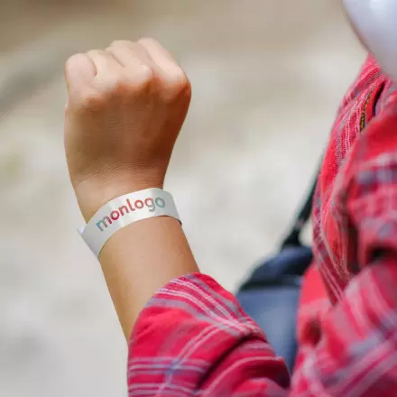 BRACELET TYVEK® PERSONNALISÉ EN PAPIER 'GUEST 1.9 QUADRI'