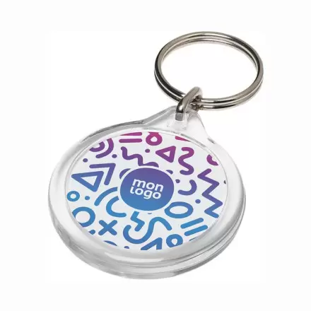 PORTE CLÉS PUBLICITAIRE TRANSPARENT 'COMEVA' 