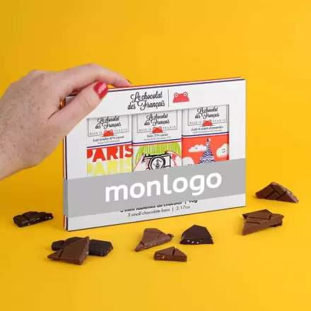 COFFRET PERSONNALISÉ DE 3 MINI TABLETTES DE 90 G 'TAFI'