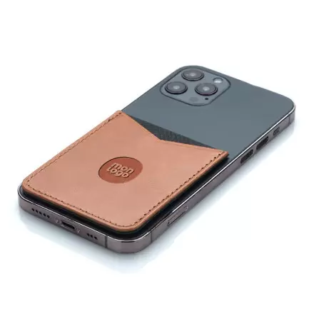 PORTE CARTES CUIR PERSONNALISÉ ADHÉSIF 'PECOS'