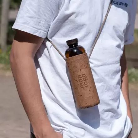 GOURDE EN VERRE PERSONNALISABLE RECYCLÉE 'KORKUR'