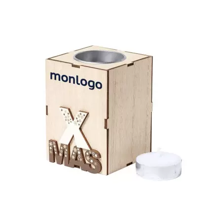 BOUGIE DE NOËL PERSONNALISÉE AROMATIQUE 'DOTTIE'