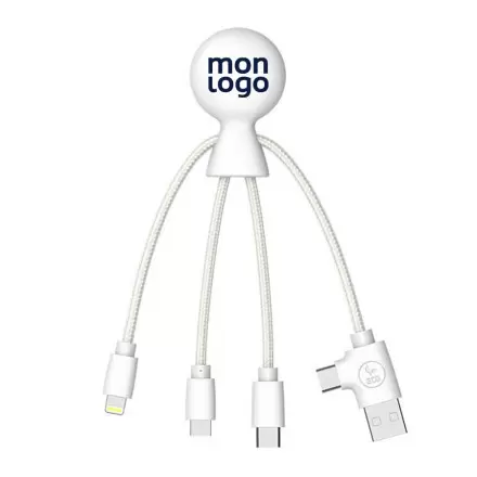 EXPRESS 72H   CÂBLE DE CHARGEMENT PERSONNALISÉ XOOPAR® 'MR BIO SMART NFC' 