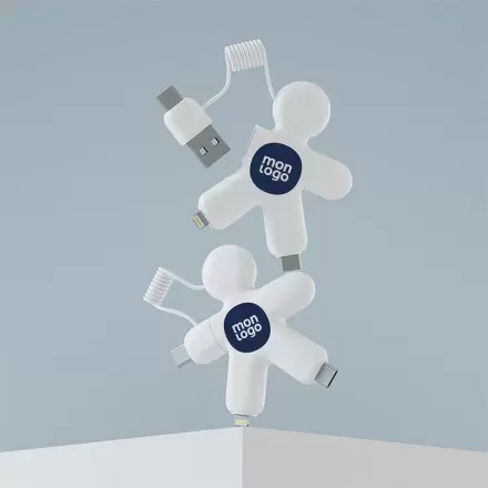 LOT 50 CÂBLES DE CHARGEMENT PUBLICITAIRES XOOPAR® 'BUDDY CABLE' EXP 72H
