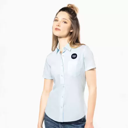 CHEMISE MANCHES COURTES PUBLICITAIRE FEMME 'KARIBAN'