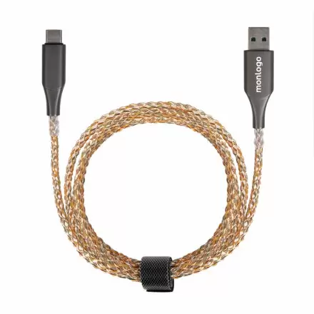 CÂBLE PERSONNALISE TYPE C ET A FAST CHARGE 'LUMCHA'