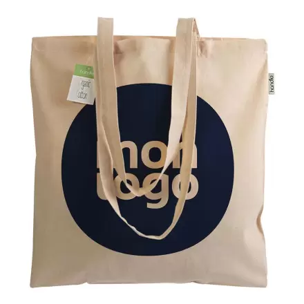 SAC COTON PERSONNALISABLE ORGANIC AVEC SOUFFLET 'OTLEY