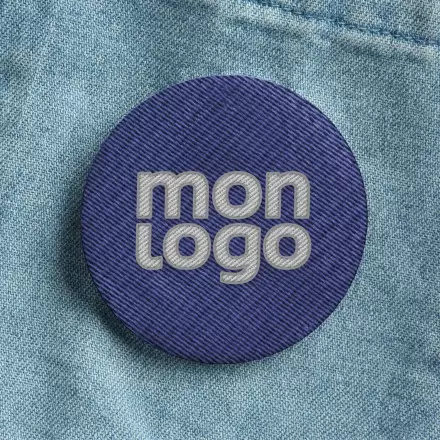 BADGE ROND BRODE PERSONNALISABLE 'AYAK'