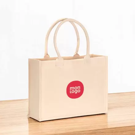 SAC SHOPPING EN COTON LAMINE PERSONNALISABLE 'PERLOUTA'