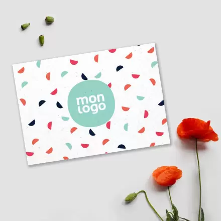 CARTE INVITATION PUBLICITAIRE EN PAPIER ENSEMENCE 'BELNI'