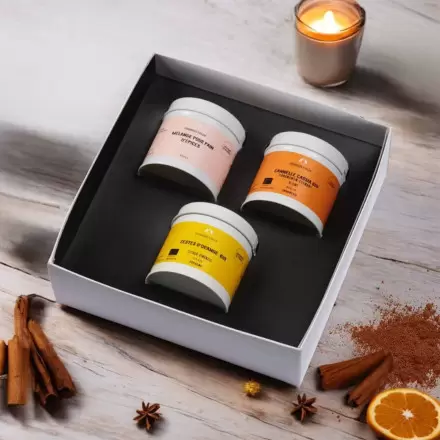COFFRET EPICES PUBLICITAIRE 'DOUCEURS & DESSERTS'