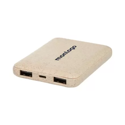 BATTERIE 5000MAH FIBRE PAILLE PUBLICITAIRE 'SLOMA' 4J