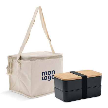 Lunch Box isotherme Noir - Personnalisable