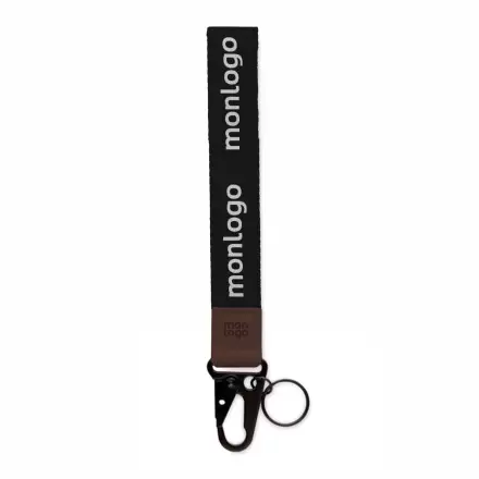 PORTE CLE PERSONNALISABLE AVEC MOUSQUETON 'CAPTY'