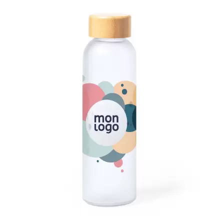 BOUTEILLE EN VERRE PERSONNALISABLE 500ML 'LODO SUBLI'