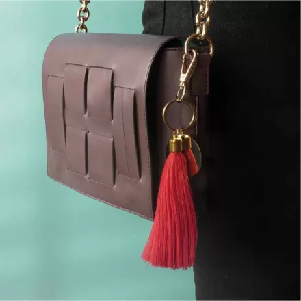PORTE CLES POMPOM PERSONNALISE 'PANPAN'