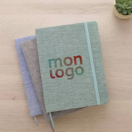 CARNET A5 RIGIDE PERSONNALISE COTON 'HELDA'