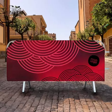 COUVRE BARRIERE SANS COINS PERSONNALISABLE 'VAUBAN'