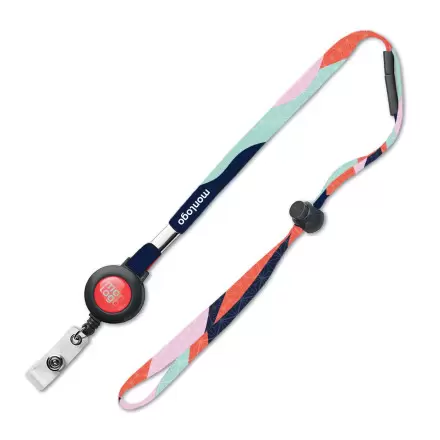 TOUR DE COU PERSONNALISABLE AVEC DEROULEUR DE BADGE 'PAT'