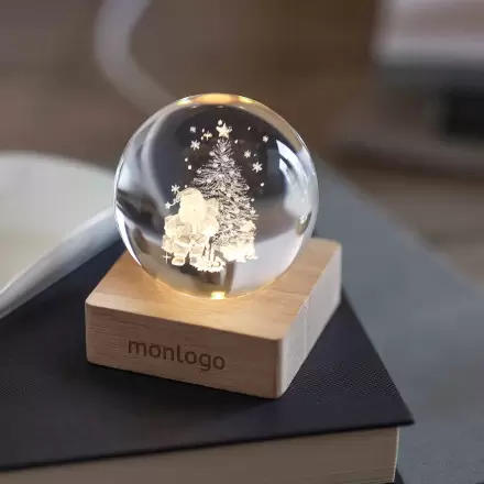 BOULE A NEIGE PERSONNALISABLE 'KERA'