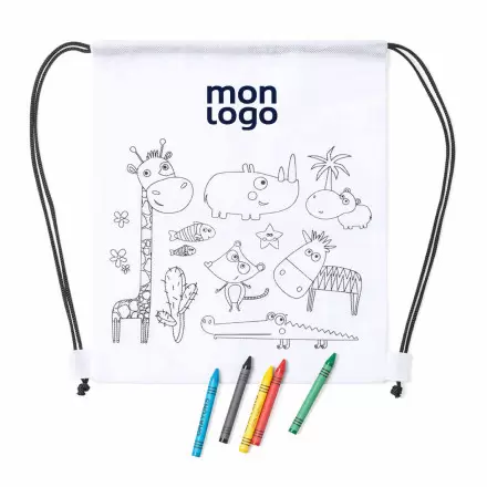 SAC A COLORIER PERSONNALISABLE 'KIDDY CORDE'