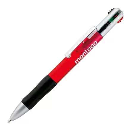 STYLO 4 COULEURS PERSONNALISABLE 'BRAVO CLEAR'