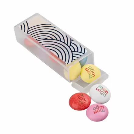 BOITE DE LENTILLES PERSONNALISABLES EN CHOCOLAT 'SMARTY'