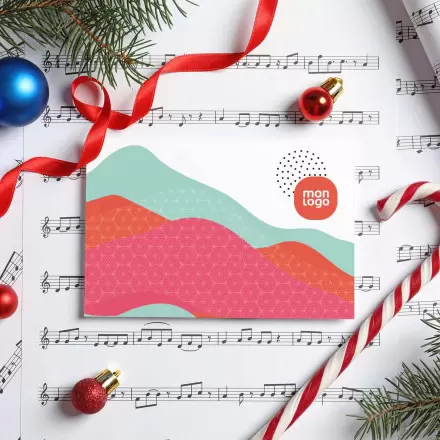 CARTE MUSICALE PERSONNALISEE 'NIBEL MUSIC' A5