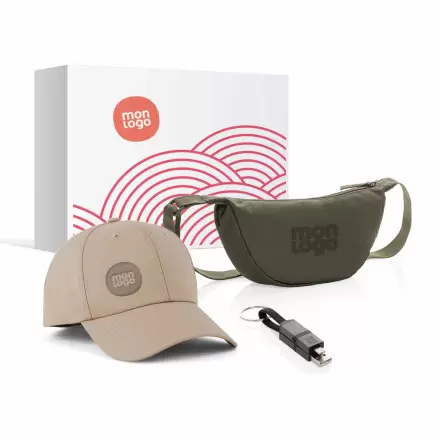 PACK PERSONNALISE CASQUETTE CABLE ET BANANE 'HIPSY'