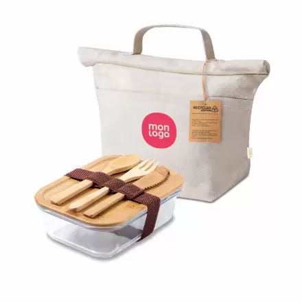 SET PERSONNALISE LUNCHBOX ET SAC ISO 'PEVA'