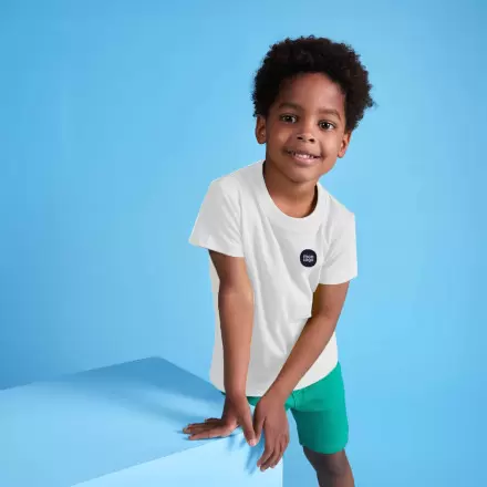 TEE SHIRT ENFANT PERSONNALISABLE BLANC 'DAGA' 165G/M2