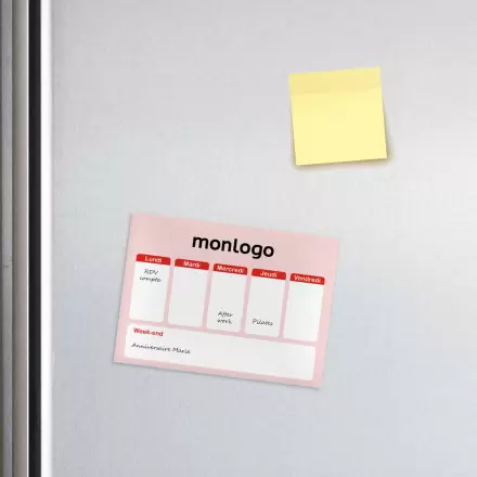 PLANNING AIMANTE PUBLICITAIRE 'CHECK'