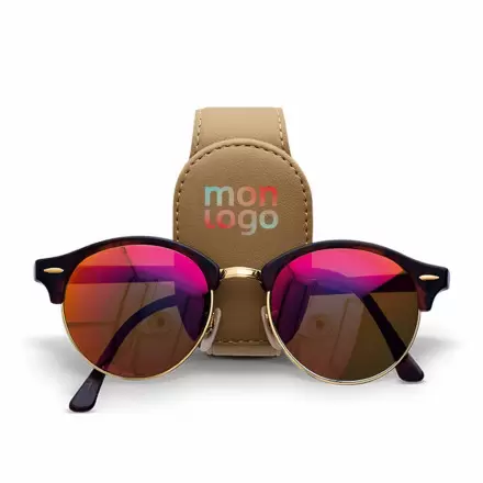 SUPPORT PERSONNALISABLE LUNETTE POUR PARE SOLEIL 'PALOTO'