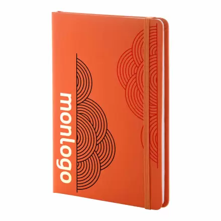 CARNET A5 PU RECYCLE NON LIGNE PERSONNALISABLE 'LUGGATE'